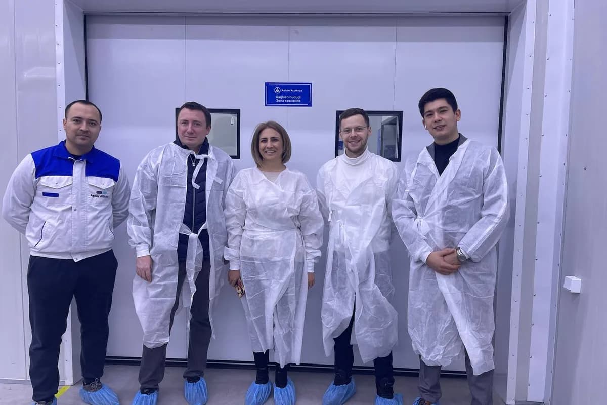 Приёмка зоны хранения на складе клиента в Узбекистане